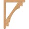 Ekena Millwork Merced Craftsman Smooth Bracket w/ Offset Brace, Western Red Cedar, 5 1/2"W x 36"D x 48"H BKT0604X36X48MRC04SWR - alternate 2